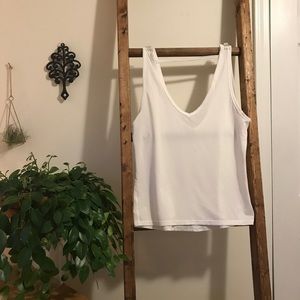 Victoria Secret Sport Mesh White Tank Top Medium